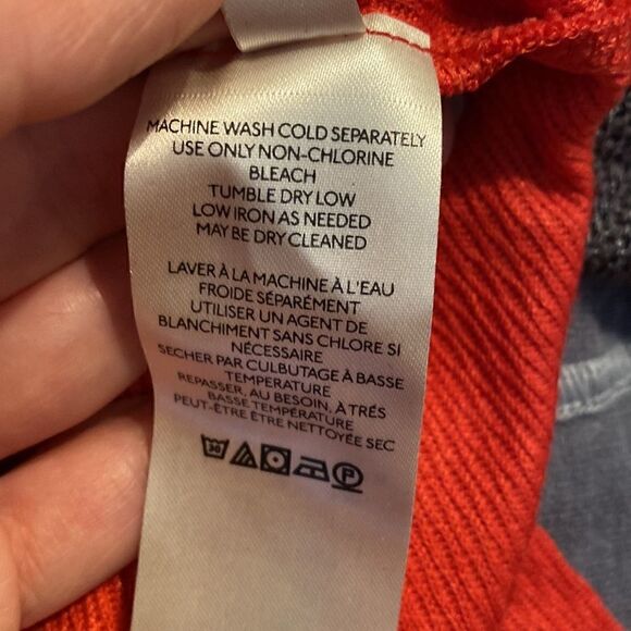 NWT Free People Womens Snowy Thermal Top in Heatwave Orange Red - Picture 10 of 11